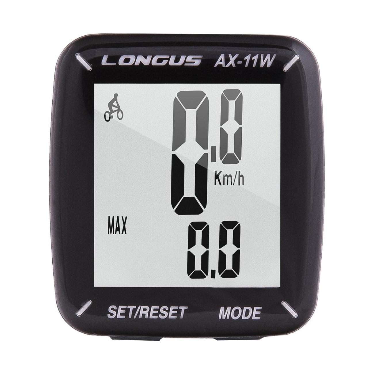 E-shop LONGUS cyklopočítač - CYKLO COMPUTER AX-11W - čierna