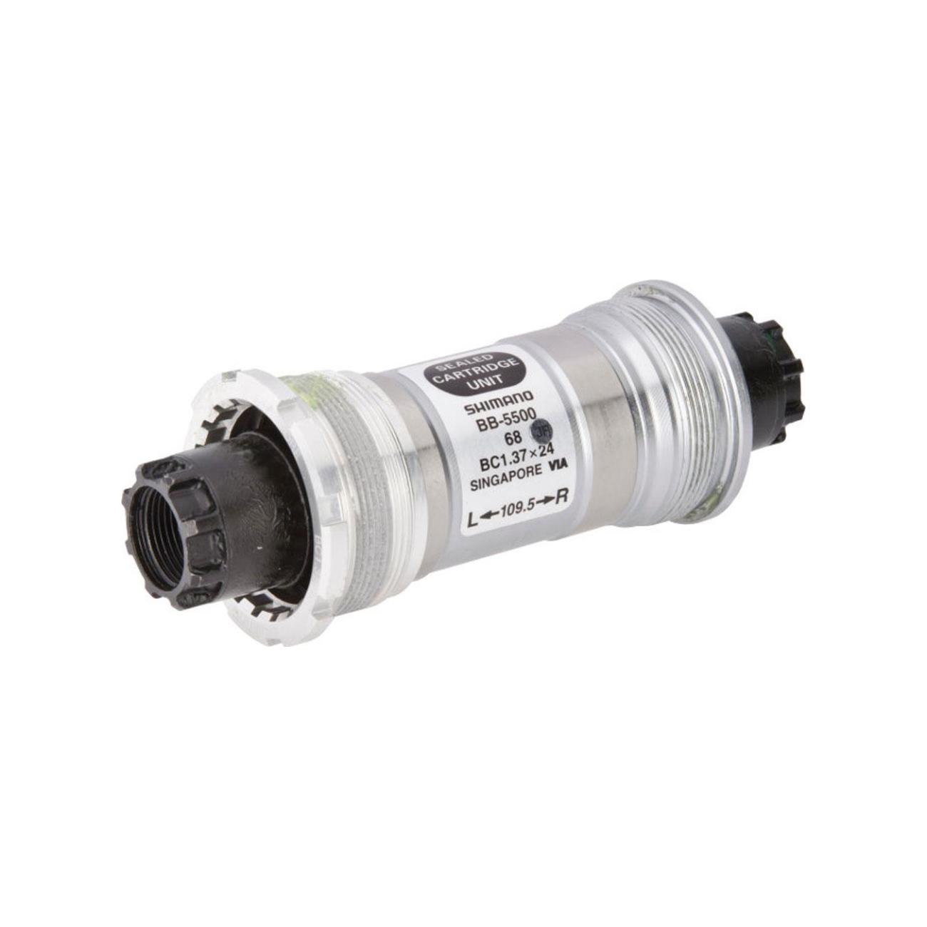 SHIMANO stredová os - AXIS 5500 BSA 68x109,5mm - strieborná