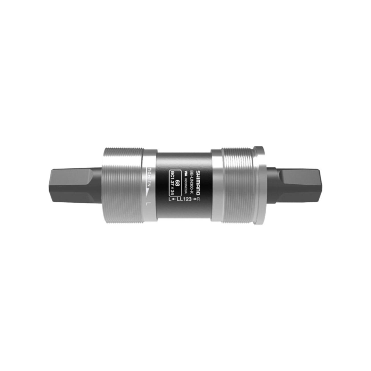 SHIMANO stredová os - AXIS UN300 BSA 73x122,5mm - strieborná/antracitová