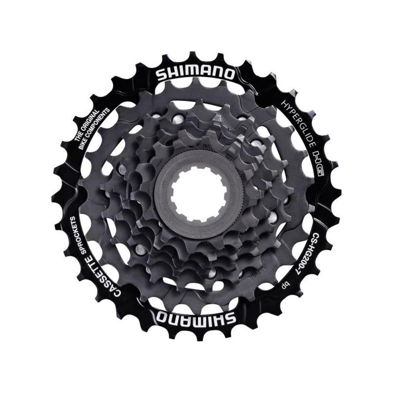 SHIMANO kazeta - CASSETTE HG200 7 12-32 - čierna