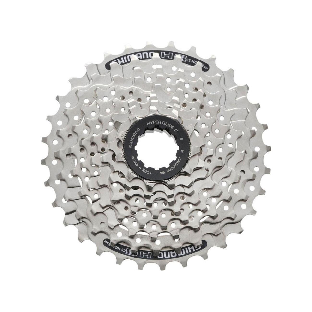 E-shop SHIMANO kazeta - CASSETTE HG41 8 11-30 - strieborná