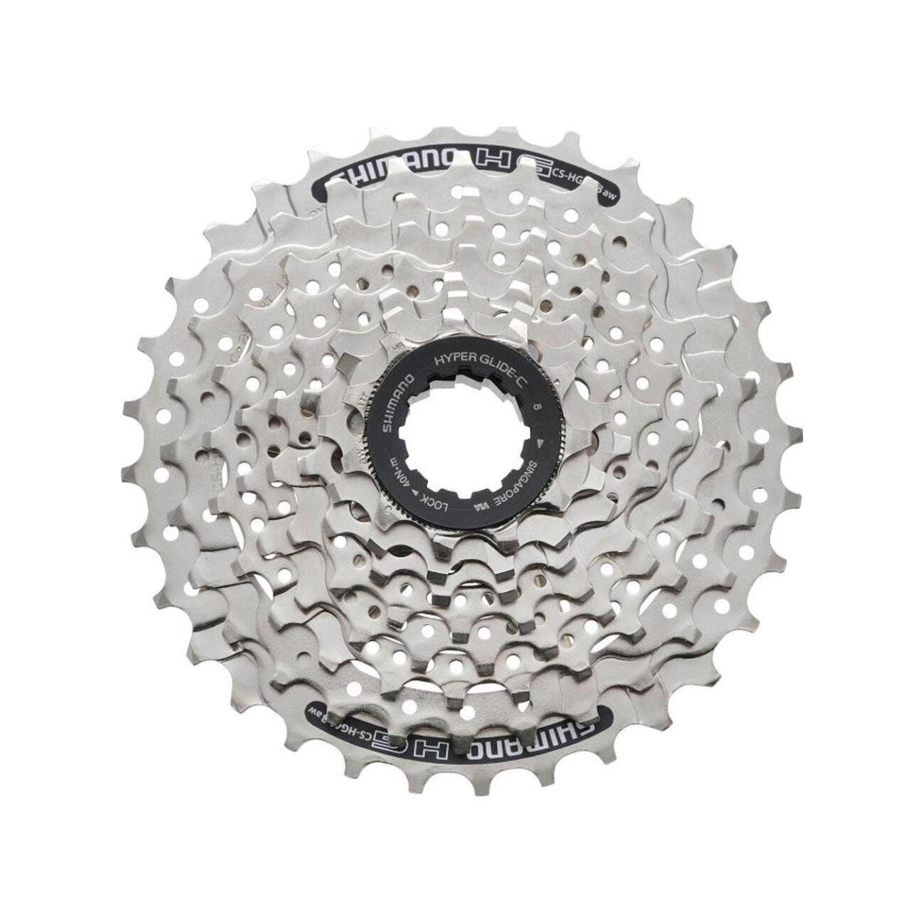 E-shop SHIMANO kazeta - CASSETTE HG41 8 11-34 - strieborná