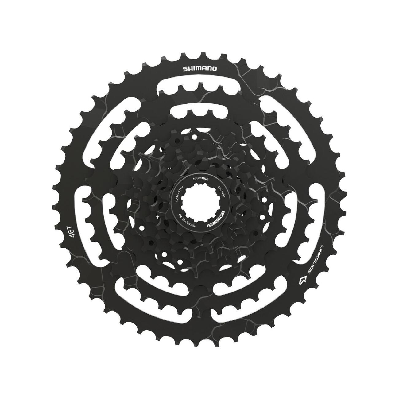 SHIMANO kazeta - CASSETTE LG300 9 11-46 - čierna