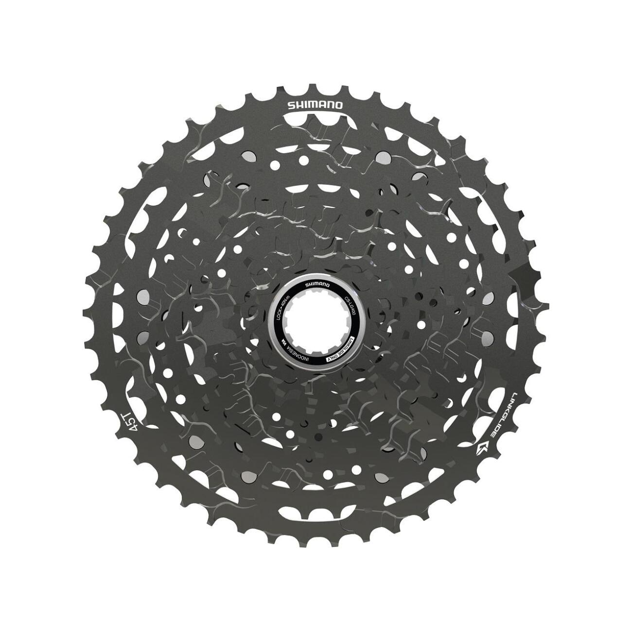 
                SHIMANO kazeta - CASSETTE LG400 11 11-45 - čierna
            