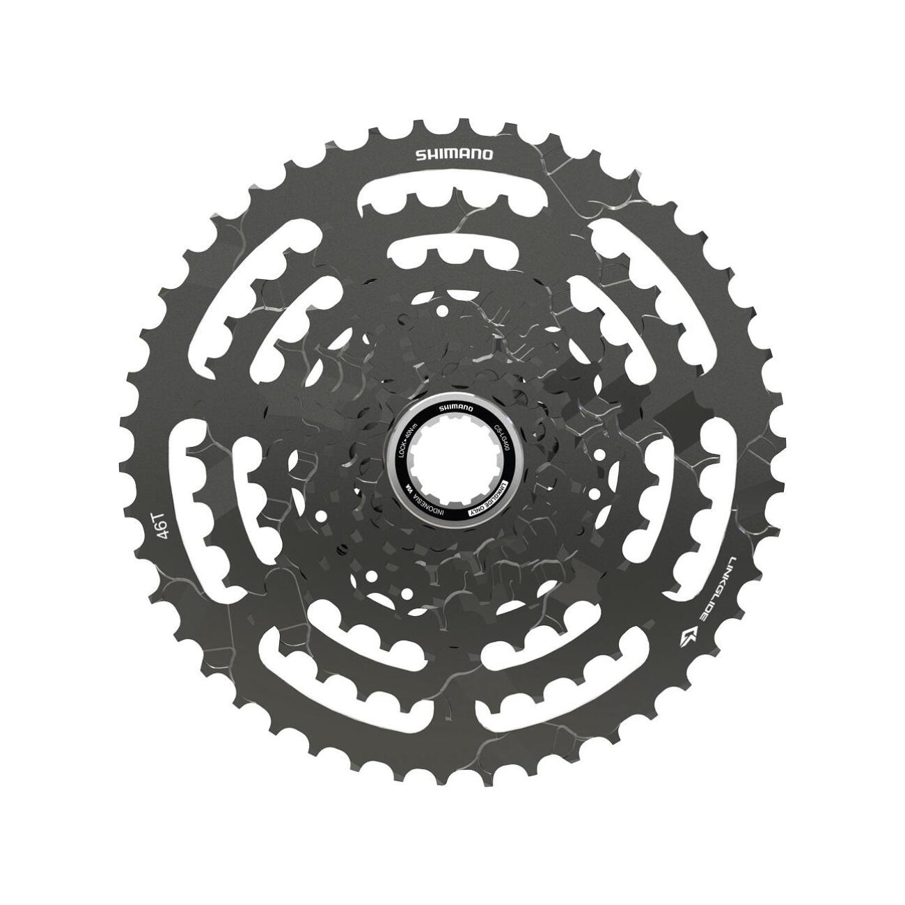 SHIMANO kazeta - CASSETTE LG400 9 11-46 - čierna
