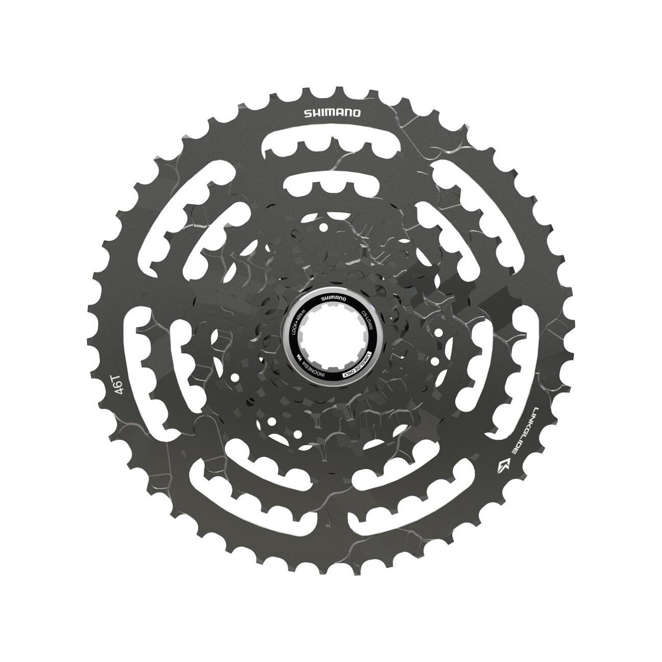 
                SHIMANO kazeta - CASSETTE LG400 9 11-46 - čierna
            