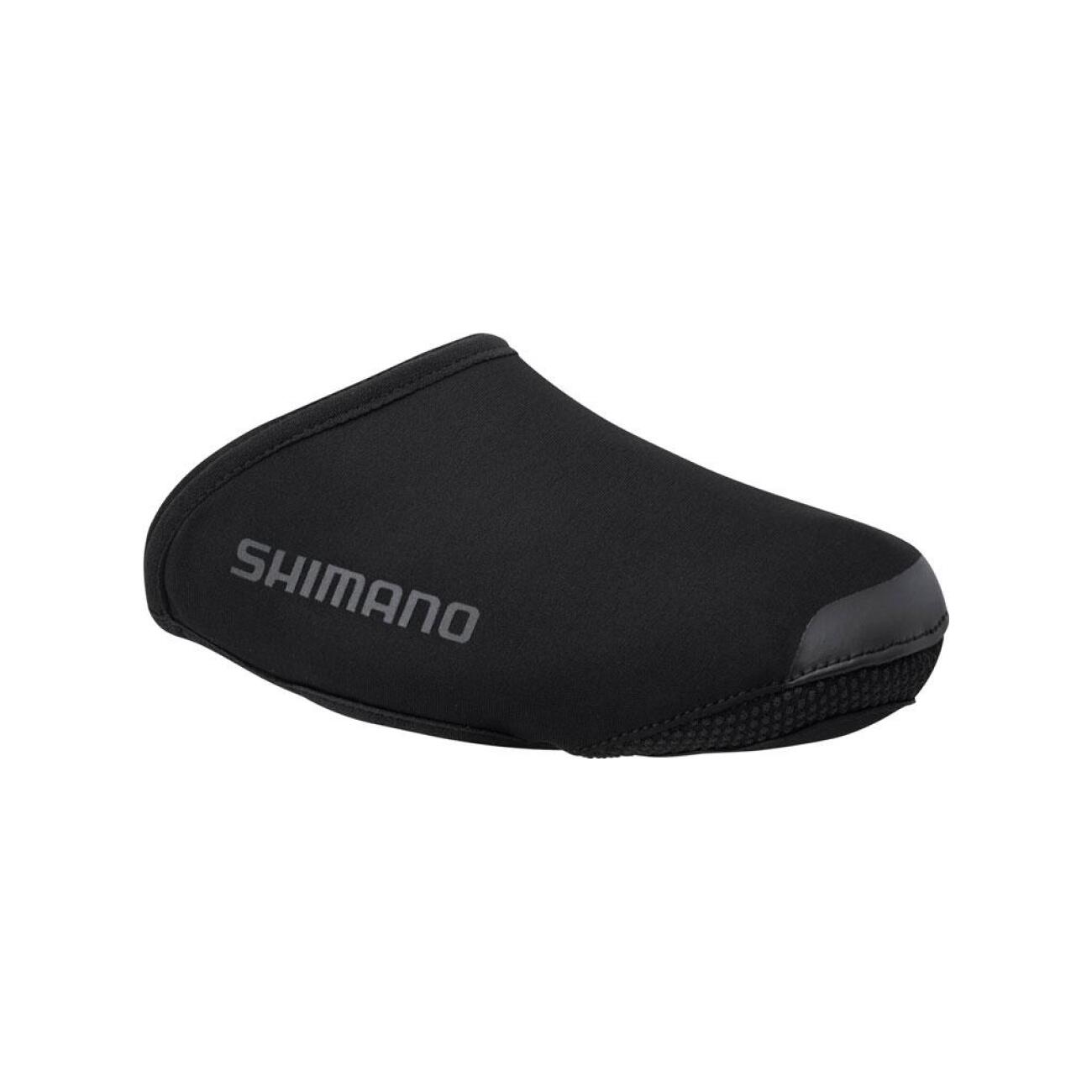 SHIMANO Cyklistické návleky na tretry - DUAL SOFTSHELL TOE - čierna 47-49