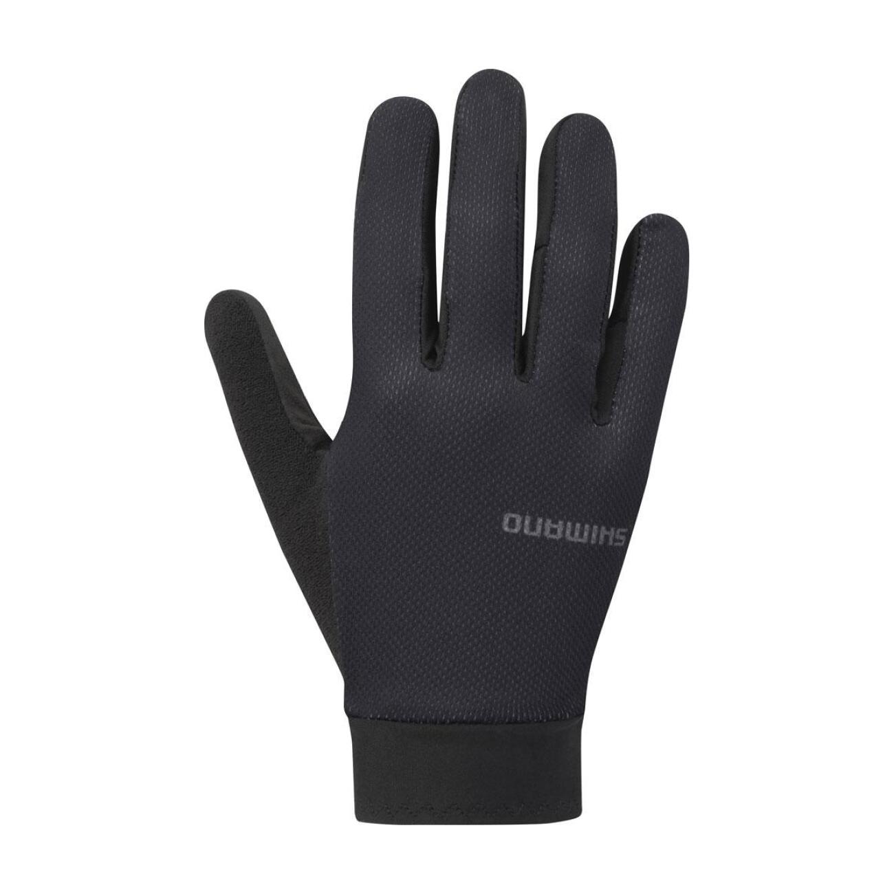 SHIMANO Cyklistické rukavice dlhoprsté - EXPLORER FF - čierna