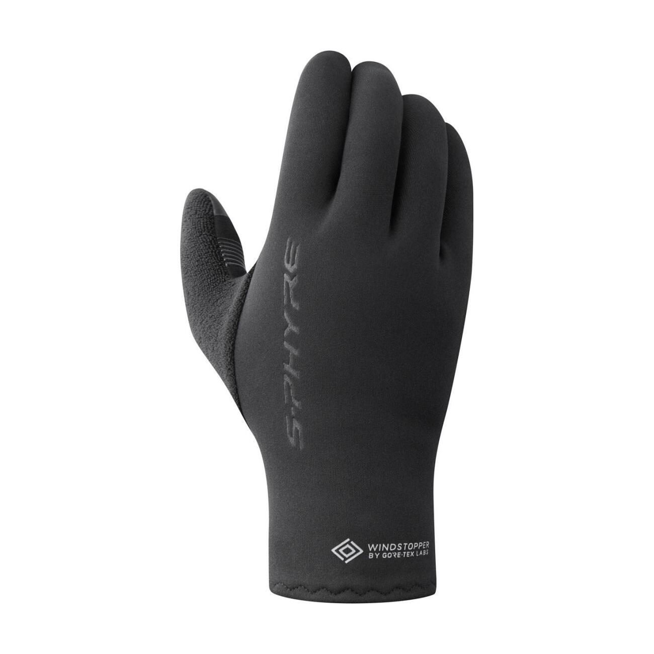SHIMANO Cyklistické rukavice dlhoprsté - S-PHYRE THERMAL - čierna