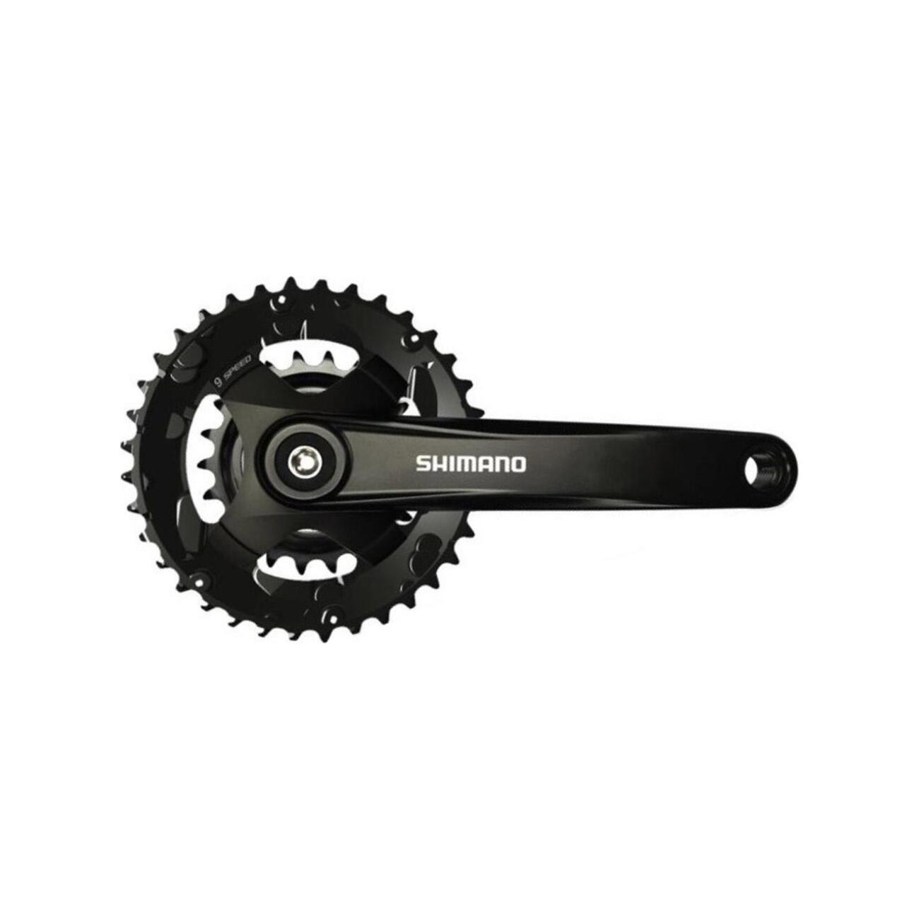 SHIMANO kľuky s prevodníkom - ALTUS MT101 75mm 36/22 - čierna