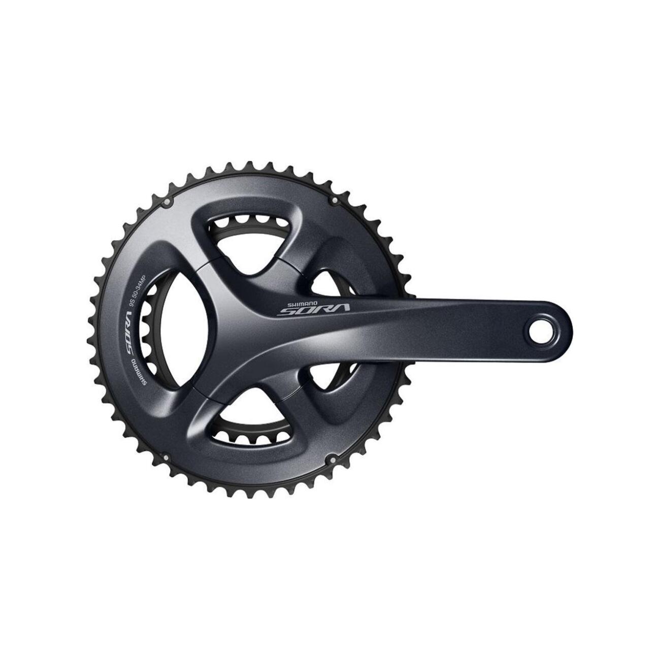 
                SHIMANO kľuky s prevodníkom - SORA R3000 175mm 50/34 - čierna
            