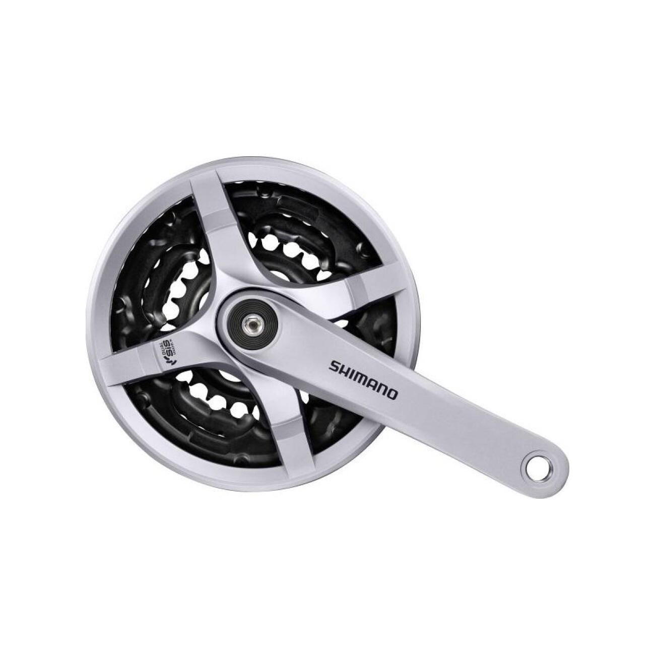 
                SHIMANO kľuky s prevodníkom - TOURNEY TY501 170mm 42/34/24 - strieborná
            