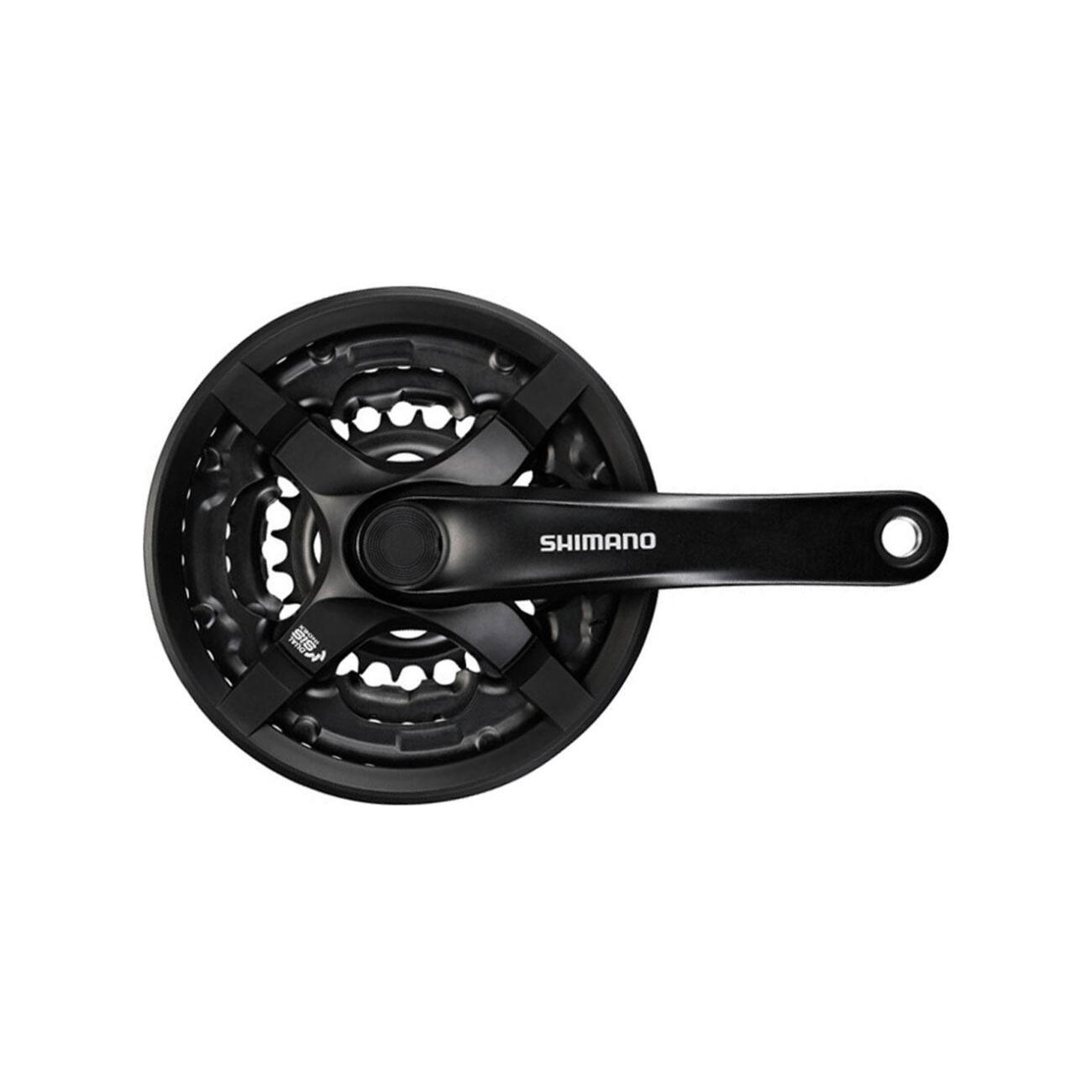 
                SHIMANO kľuky s prevodníkom - TOURNEY TY501 170mm 48/38/28 - čierna
            