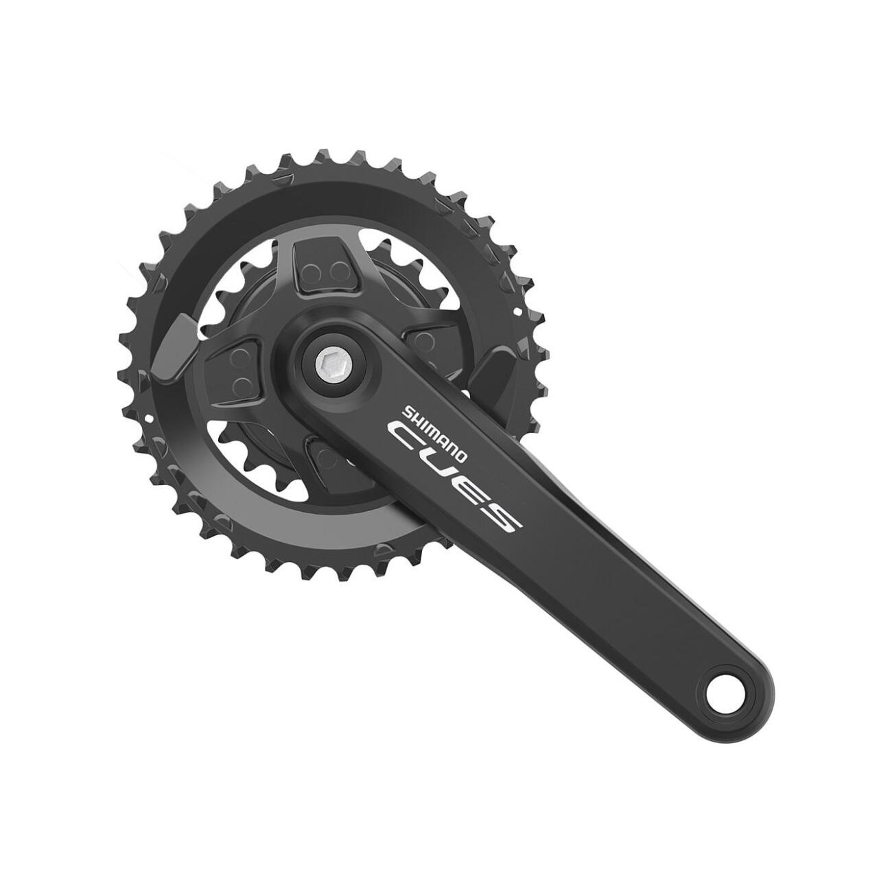 E-shop SHIMANO kľuky s prevodníkom - CUES U4000-2 175mm 36/22 - čierna