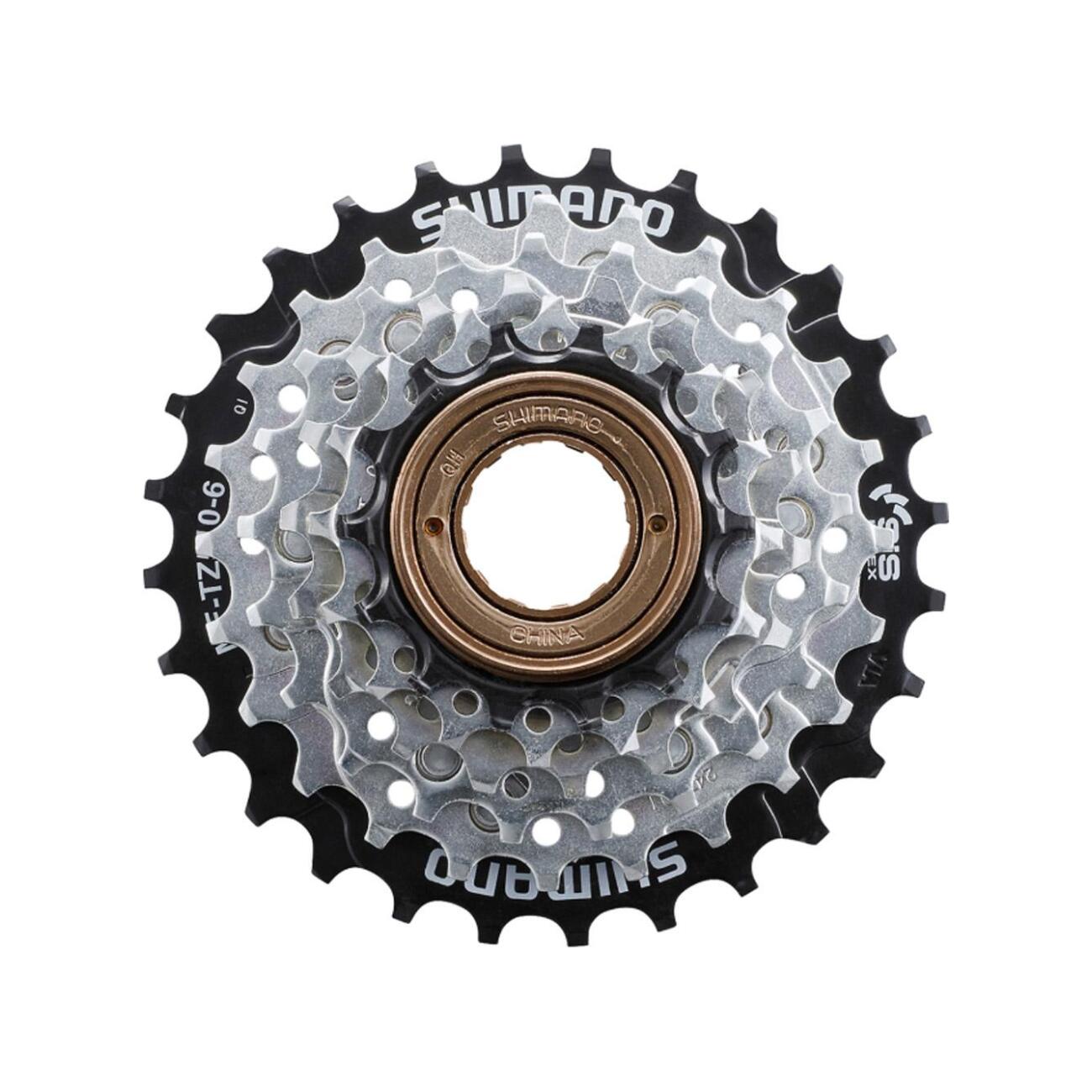 SHIMANO viackoliečko - TZ510 6 - strieborná/čierna