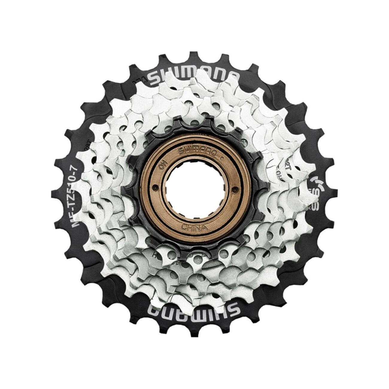 SHIMANO viackoliečko - TZ510 7 - strieborná/čierna