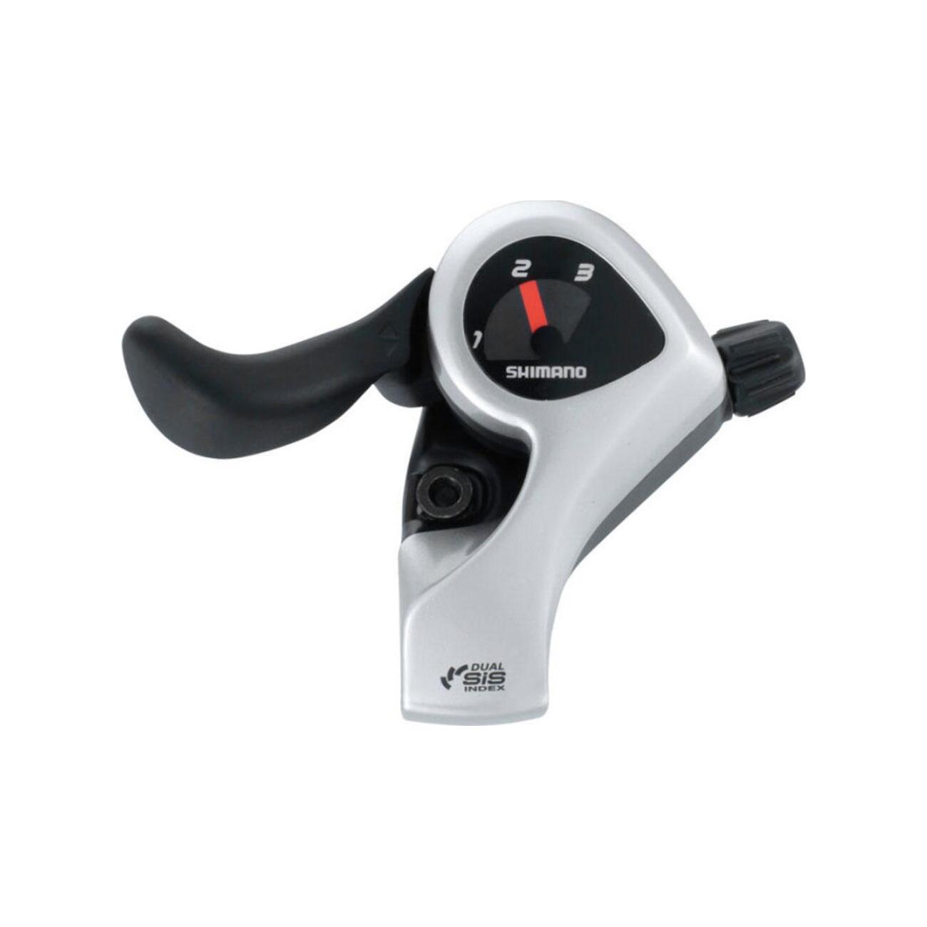 SHIMANO radiaca páčka - TX50 LEFT 3 - strieborná