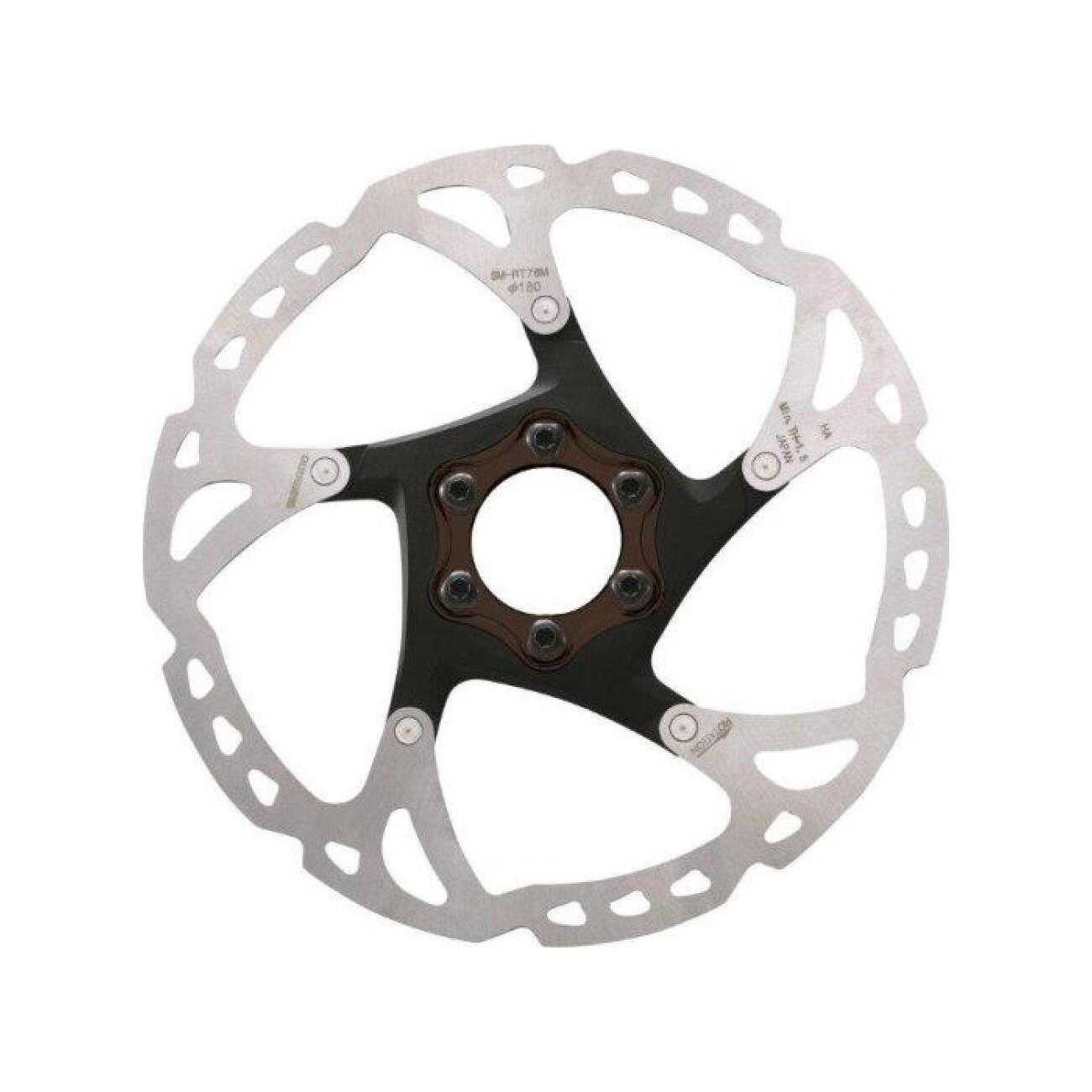 
                SHIMANO brzdový kotúč - DEORE XT - RT76 180mm - strieborná/čierna
            