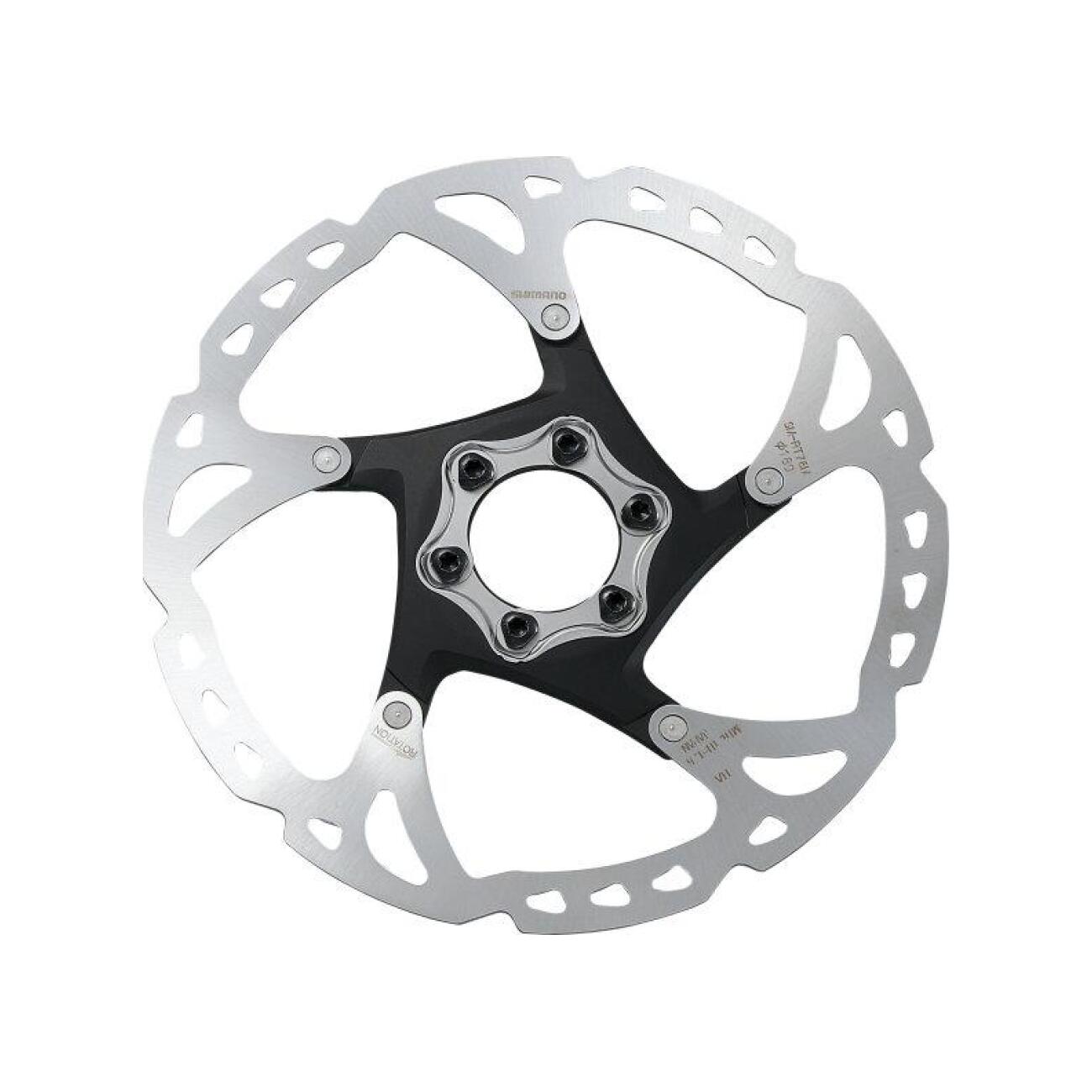 
                SHIMANO brzdový kotúč - DEORE XT - RT76 160mm - strieborná/čierna
            