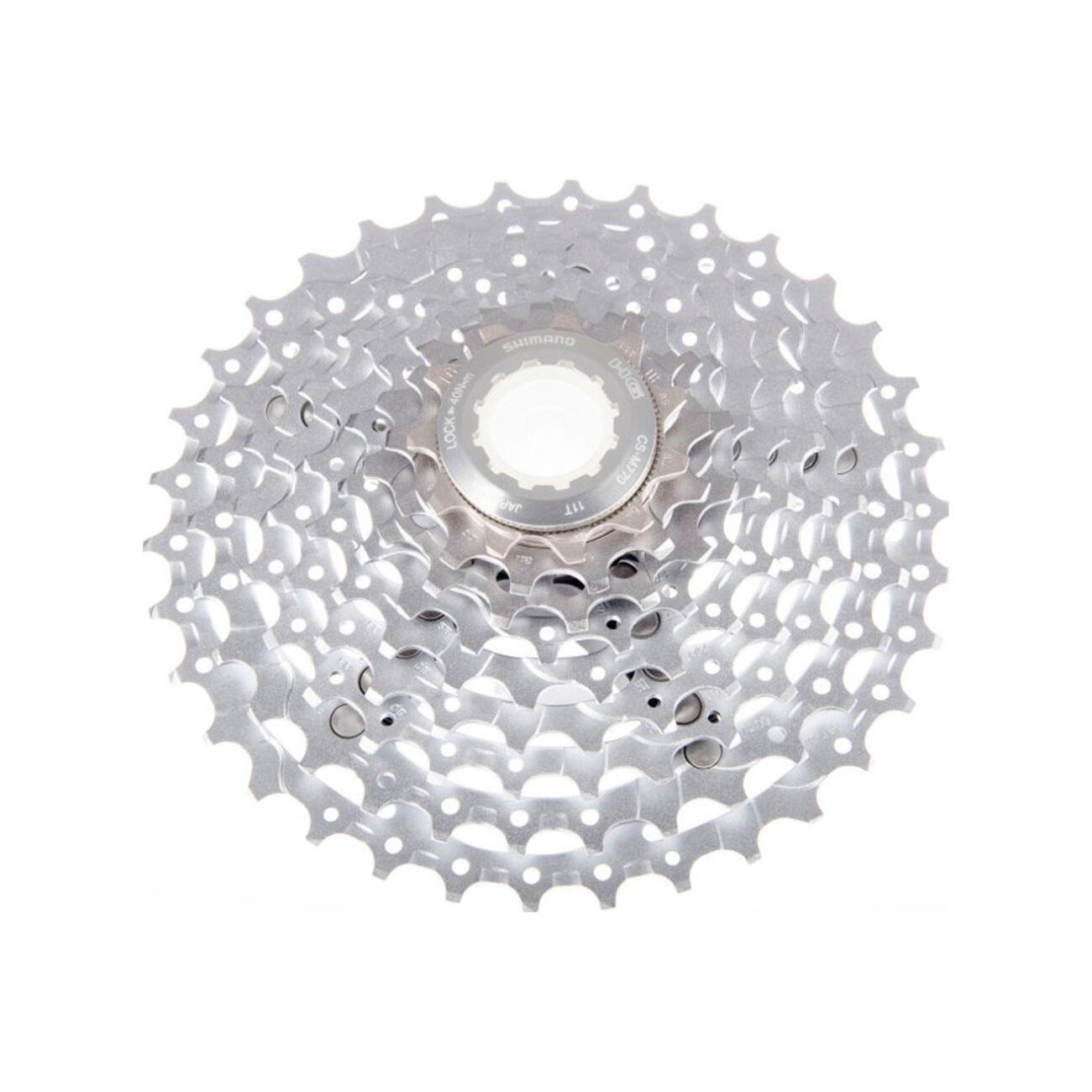 SHIMANO kazeta - DEORE XT M770 9 11-34 - strieborná