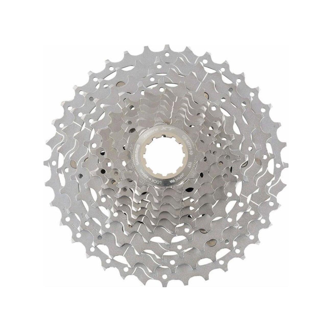 SHIMANO kazeta - DEORE XT M771 10 11-34 - strieborná