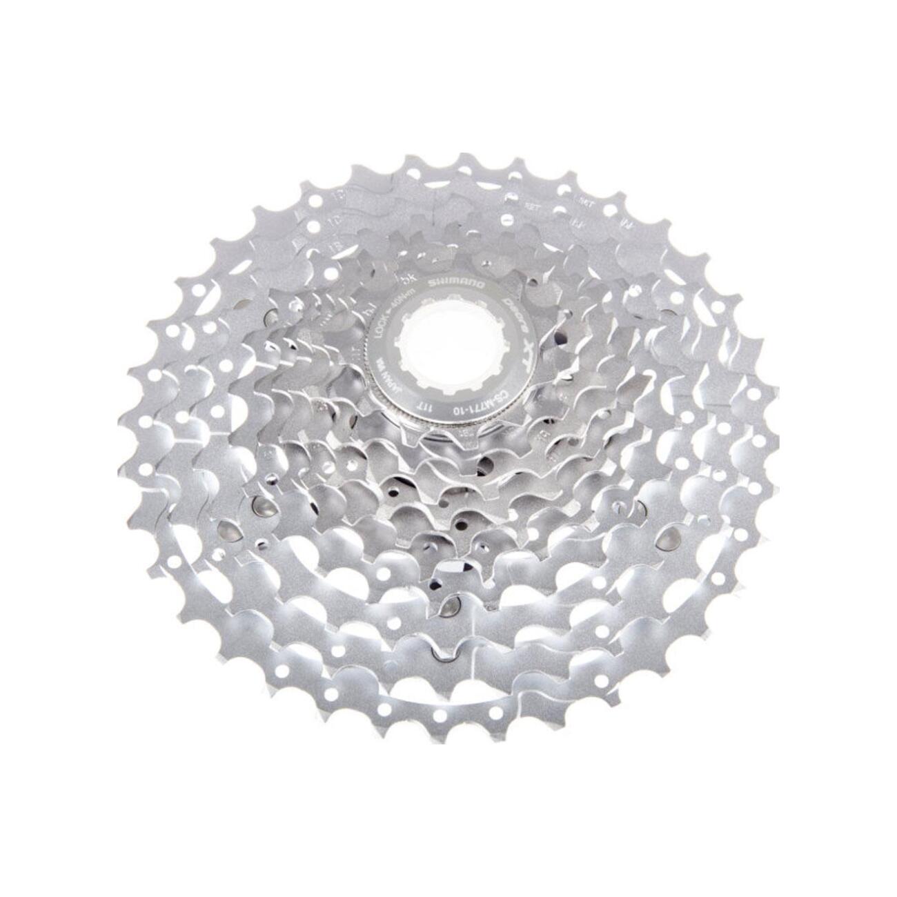 SHIMANO kazeta - DEORE XT M771 10 11-36 - strieborná