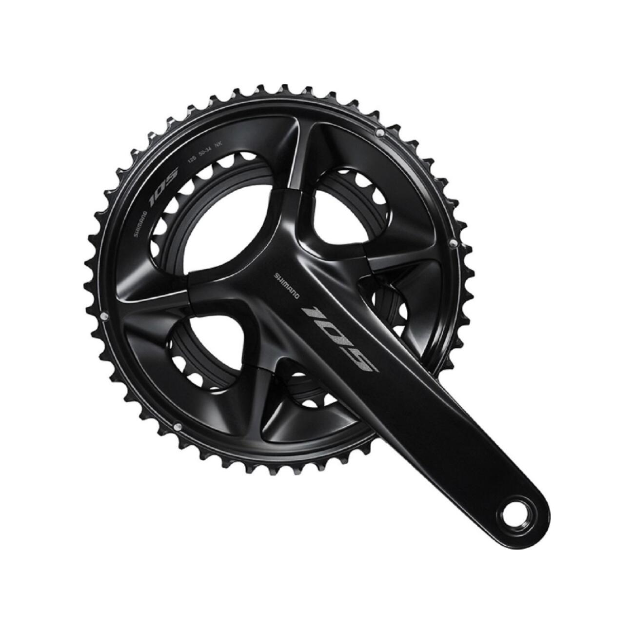 SHIMANO kľuky s prevodníkom - 105 R7100 175mm 50/34 - čierna