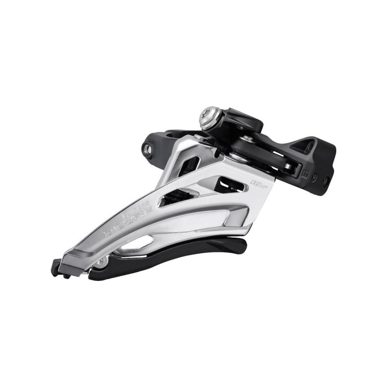 SHIMANO prešmyk - DEORE M4100 SIDE SWING - strieborná/čierna