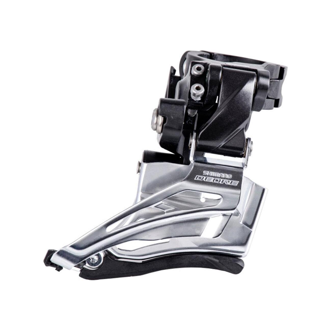 SHIMANO prešmyk - DEORE M6025 DOWN SWING - strieborná/čierna