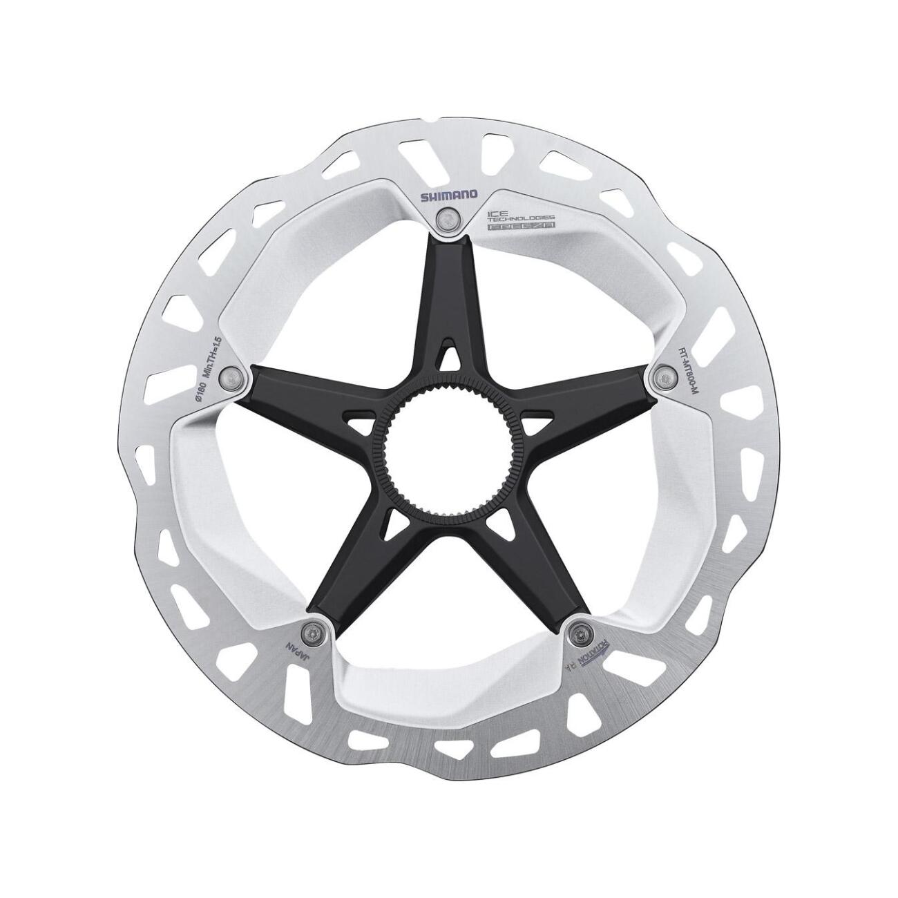SHIMANO brzdový kotúč - DEORE XT MT800 180mm - strieborná/čierna