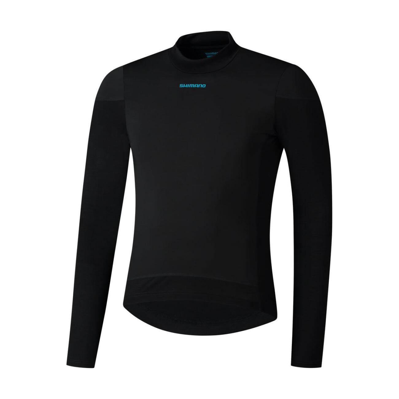 SHIMANO Cyklistické tričko s dlhým rukávom - BEAUFORT LONG - čierna M