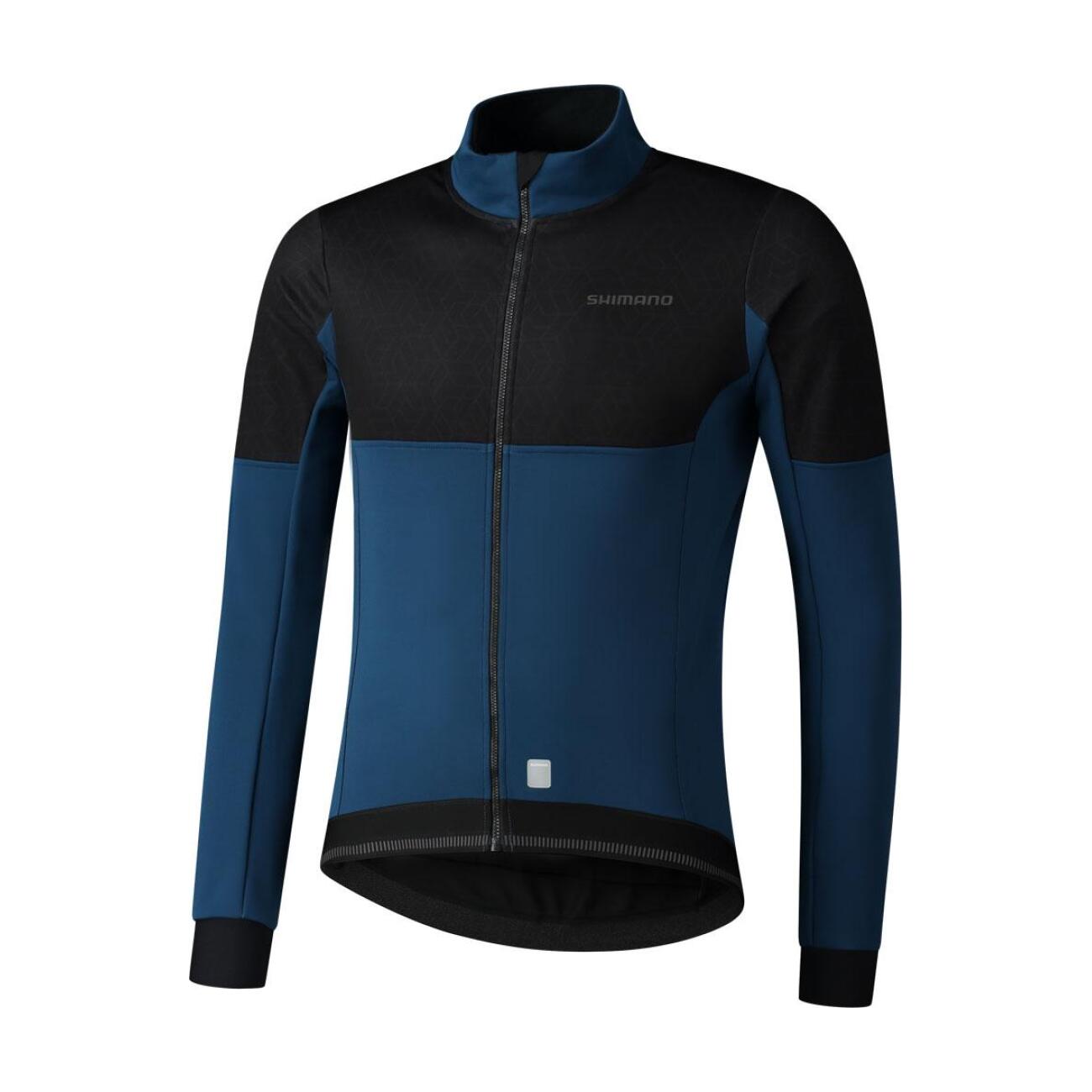 SHIMANO Cyklistická zateplená bunda - BEAUFORT - modrá M