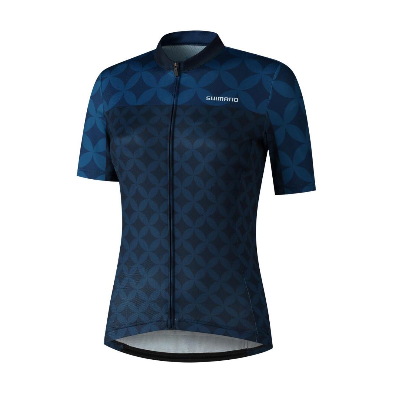 SHIMANO Cyklistický dres s krátkym rukávom - MIZUKI - modrá