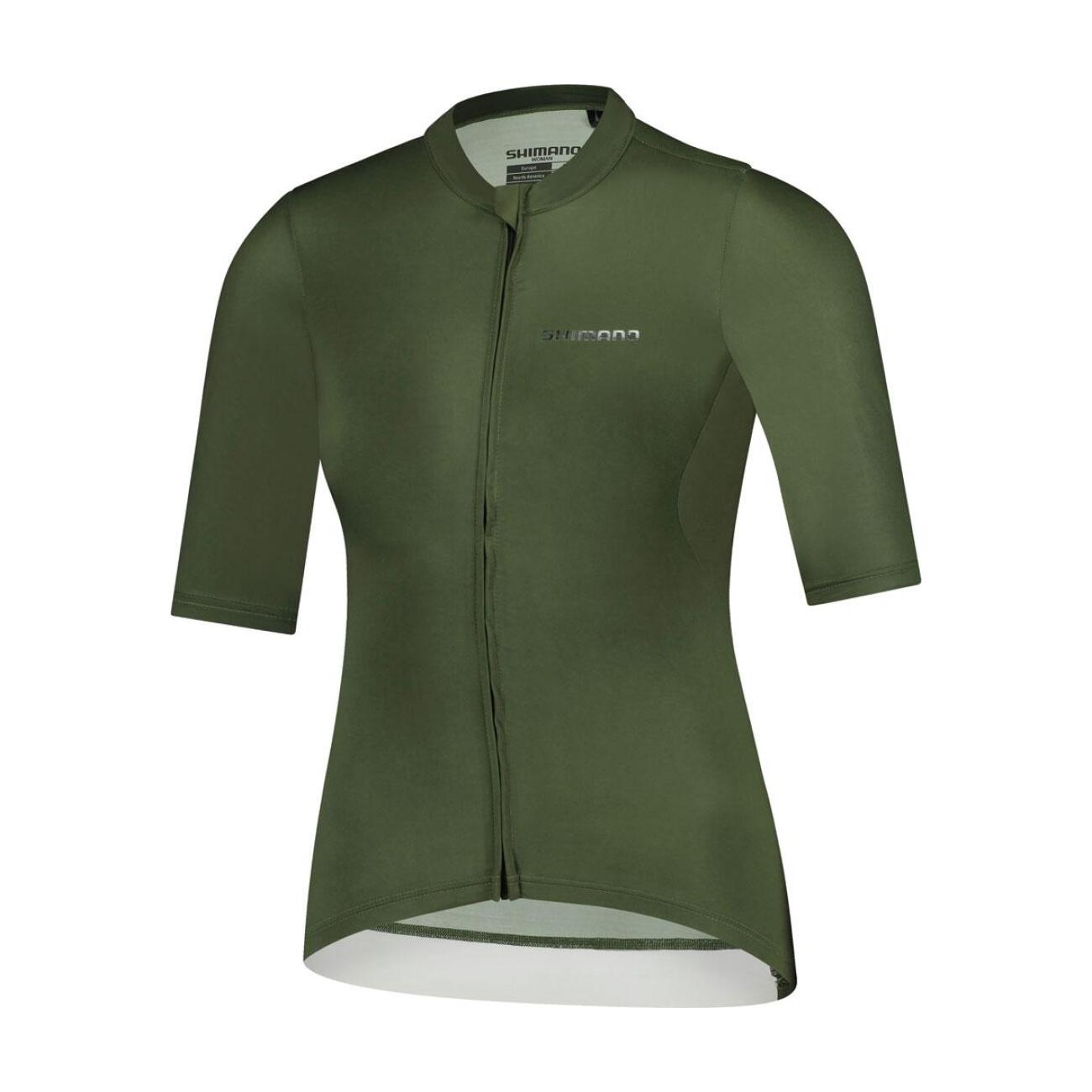 SHIMANO Cyklistický dres s krátkym rukávom - SAKURA - zelená
