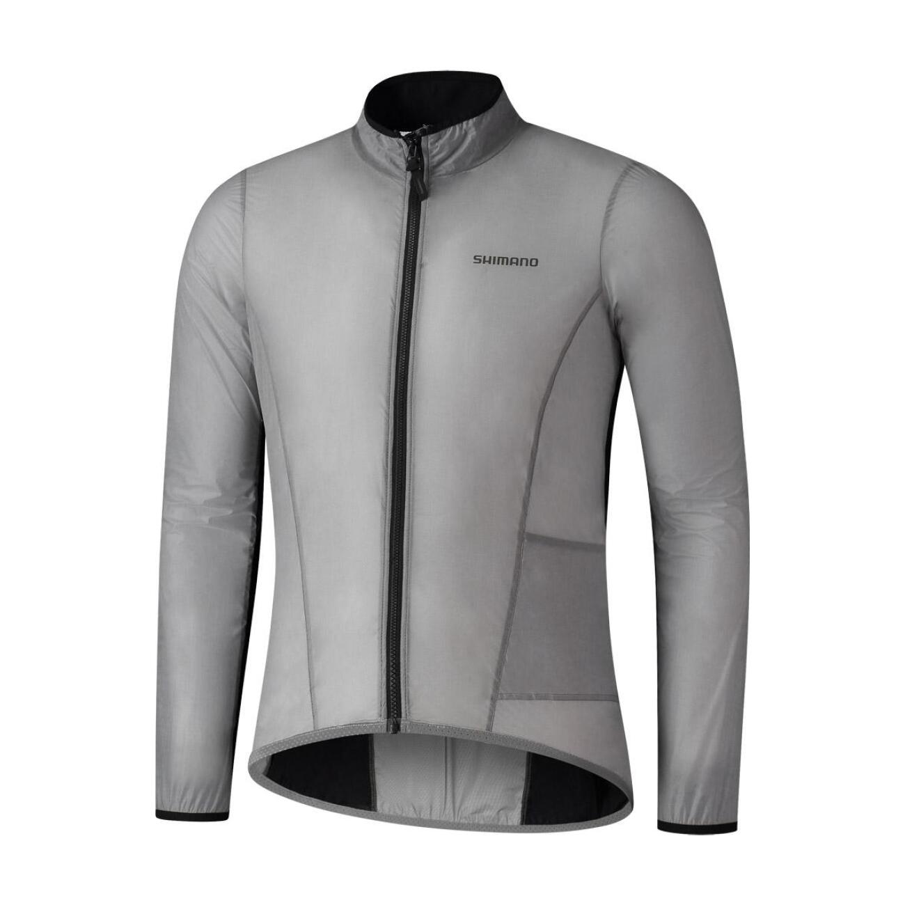 SHIMANO Cyklistická vetruodolná bunda - BEAUFORT WINDBREAKER LIGHT - šedá L