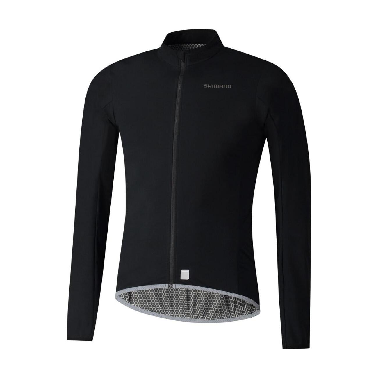 SHIMANO Cyklistická vetruodolná bunda - WINDFLEX - čierna