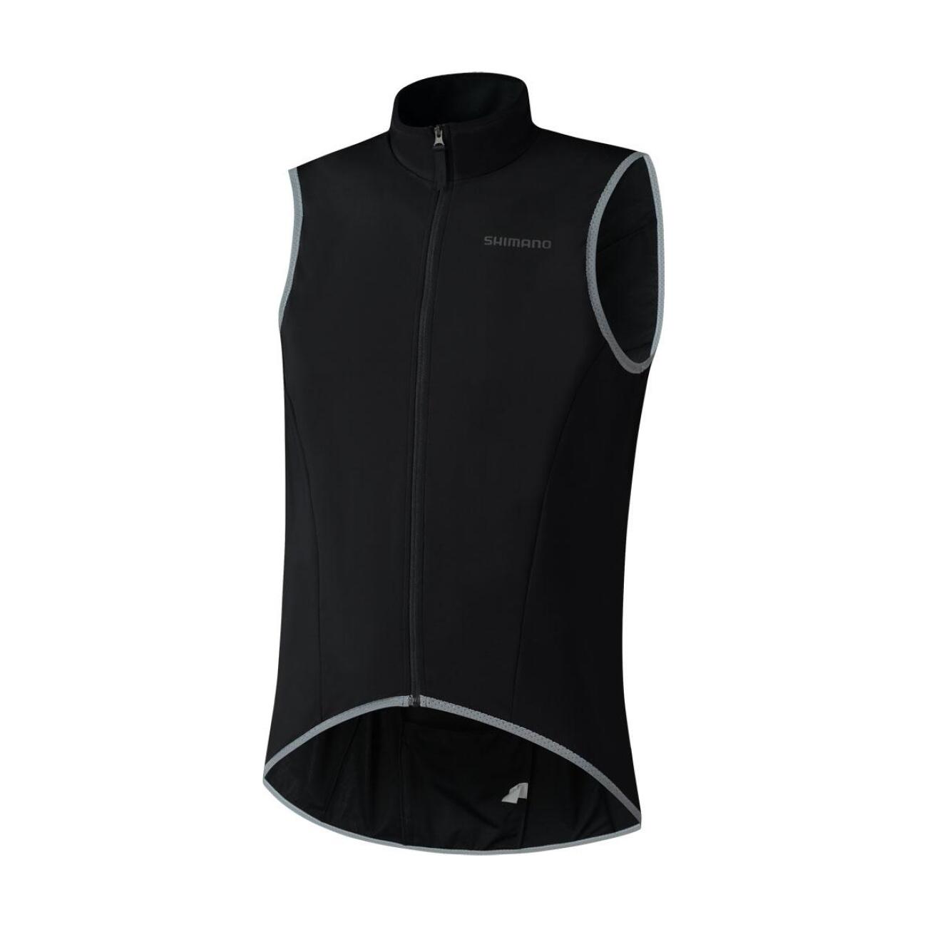 SHIMANO Cyklistická vesta - BEAUFORT WARM - čierna