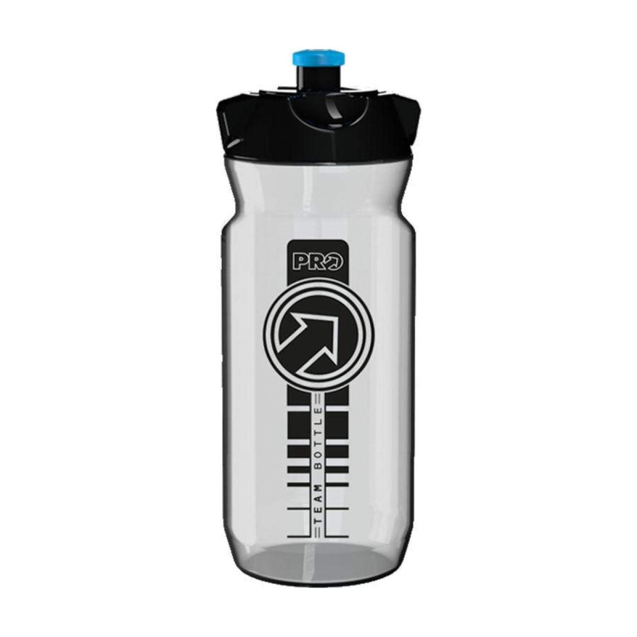 E-shop PRO Cyklistická fľaša na vodu - PRO TEAM 600ml - transparentná