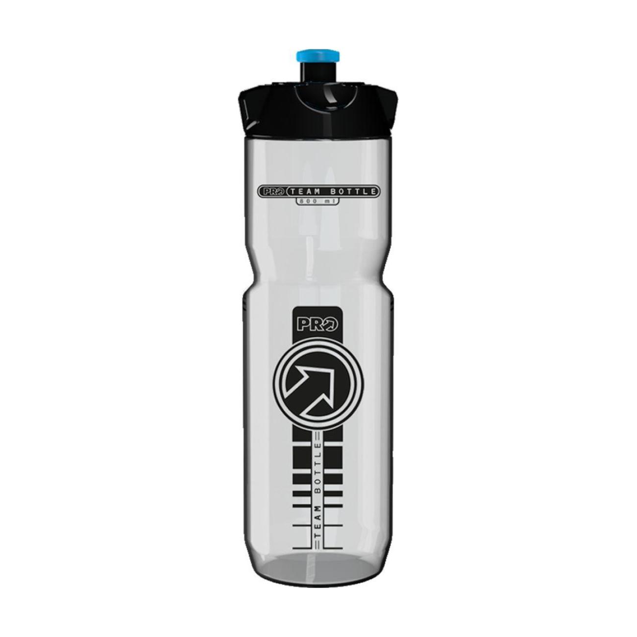 PRO Cyklistická fľaša na vodu - PRO TEAM 800ml - transparentná