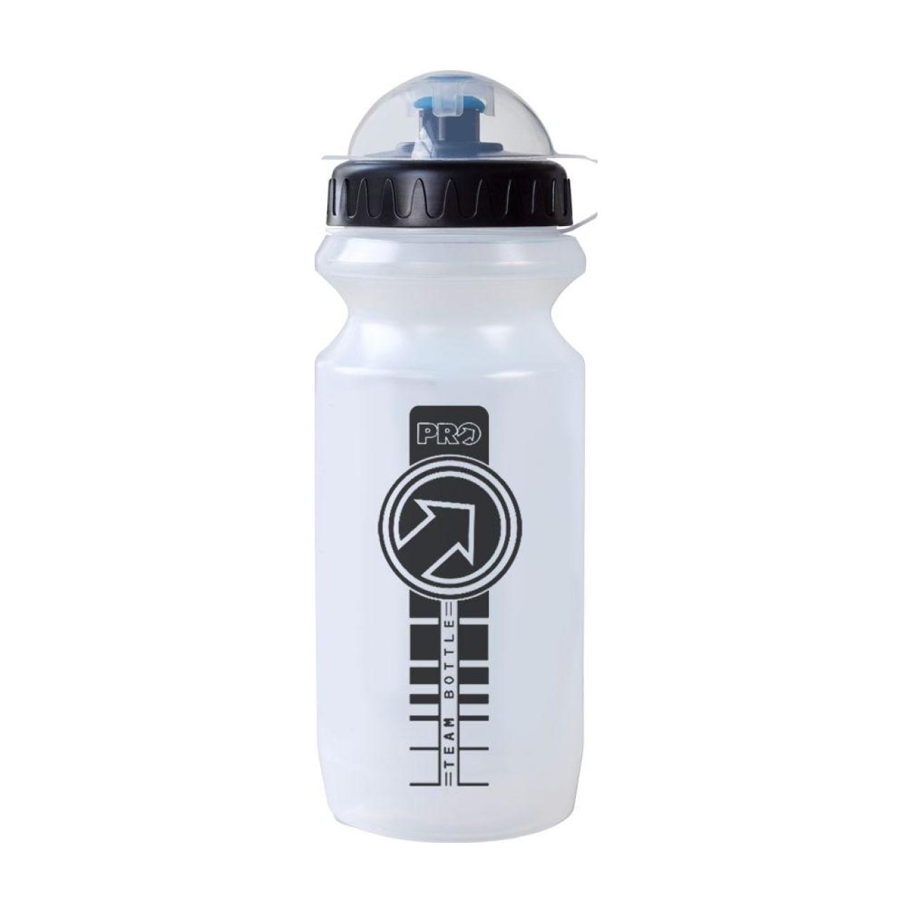 
                PRO Cyklistická fľaša na vodu - PRO TEAM 600ml - transparentná
            