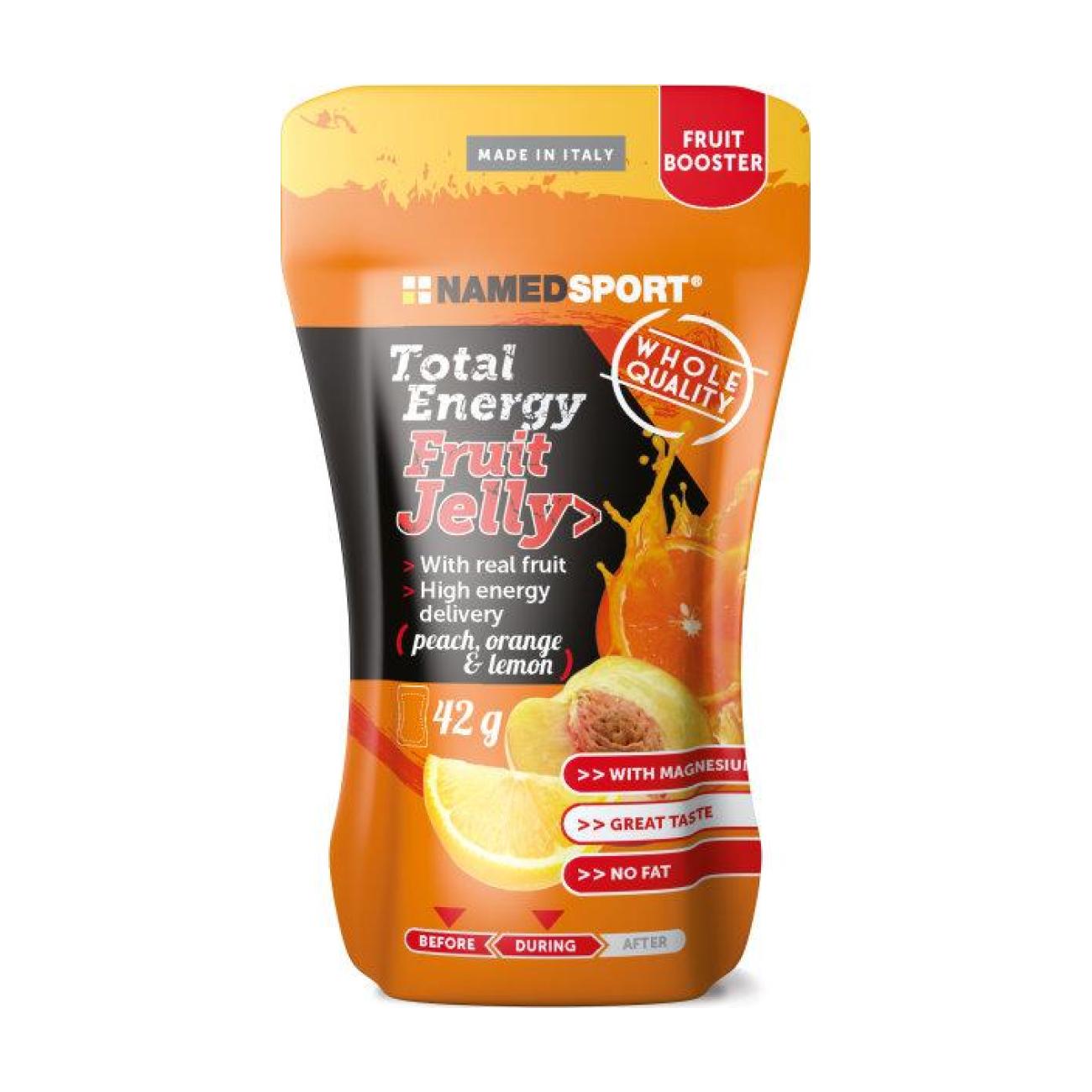 E-shop NAMEDSPORT Cyklistická výživa - TOTAL ENERGY FRUIT JELLY PEACH/ORANGE/LEMON 42g