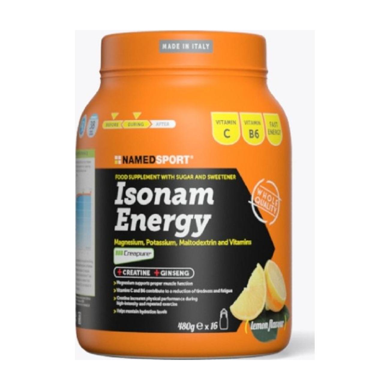 E-shop NAMEDSPORT nápoj - ISONAM ENERGY LEMON 480g