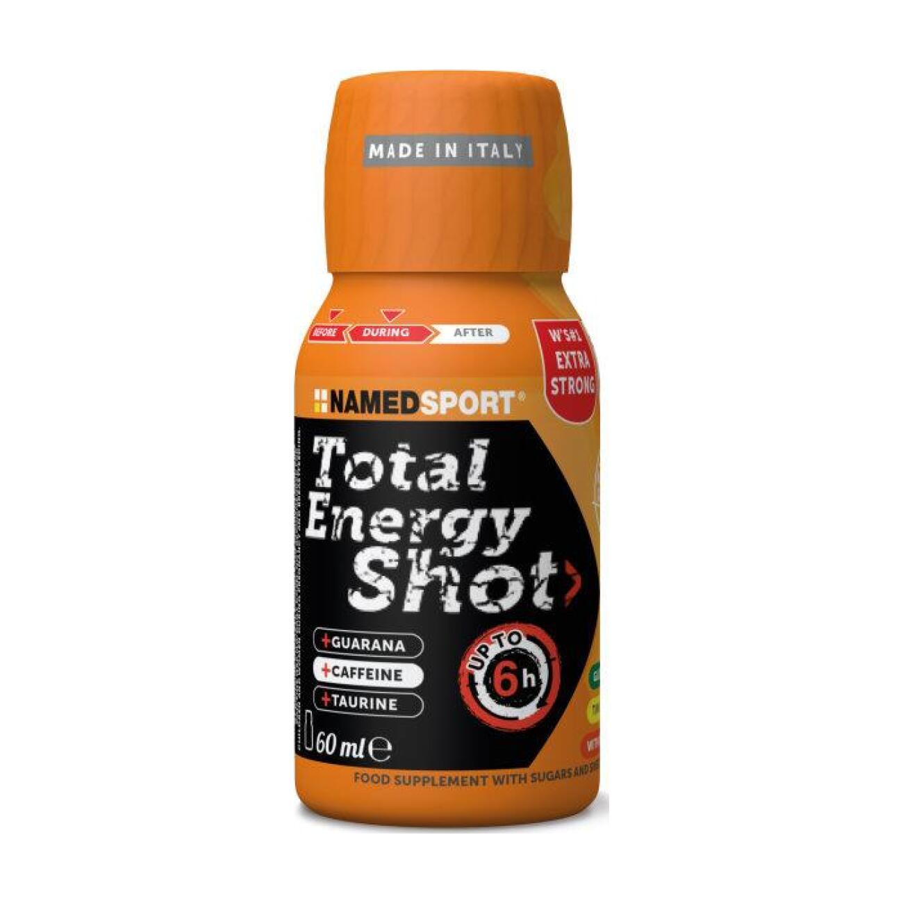 E-shop NAMEDSPORT nápoj - TOTAL ENERGY SHOT ORANGE WITH CAFFEINE 60ml