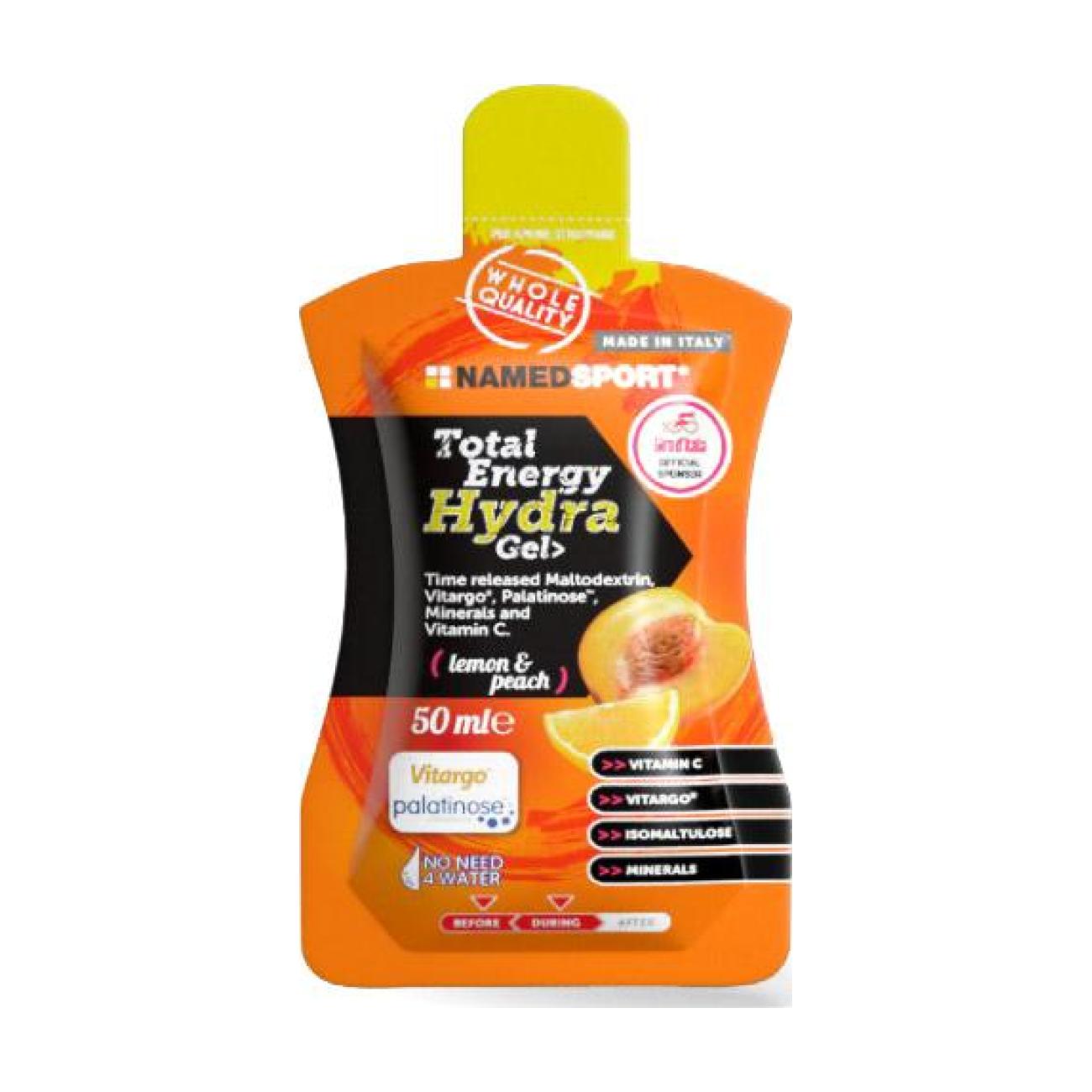 E-shop NAMEDSPORT gél - TOTAL ENEGY HYDRA GEL LEMON-PEACH 50ml