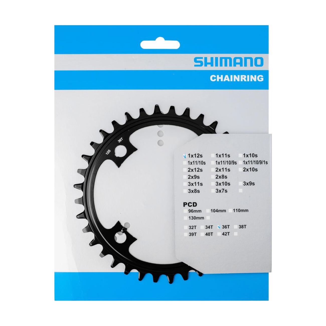 SHIMANO prevodník - STEPS SM-CRE80 38 - čierna