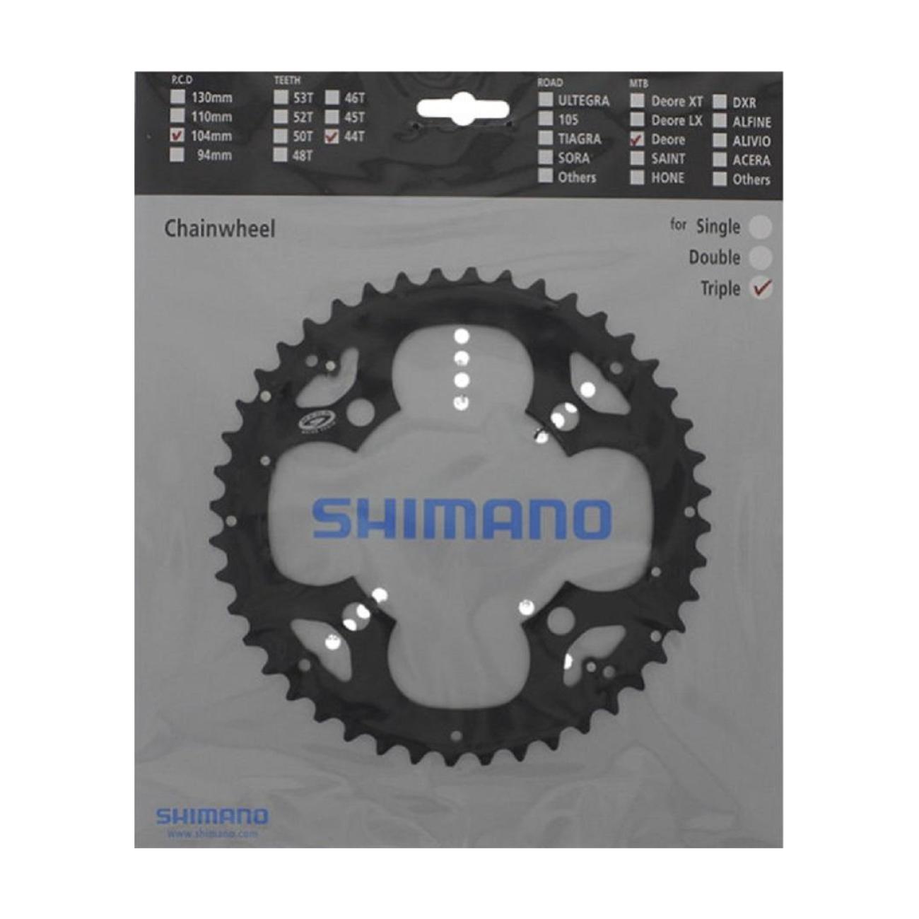 
                SHIMANO prevodník - CHAINRING M530/M591 44 - čierna
            