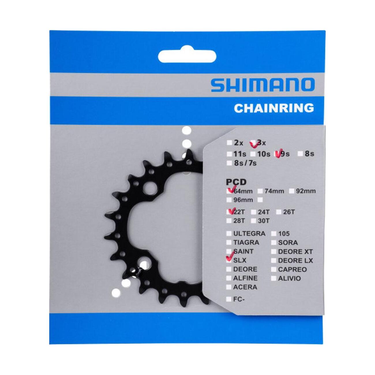 
                SHIMANO prevodník - SLX M660 22 - čierna
            