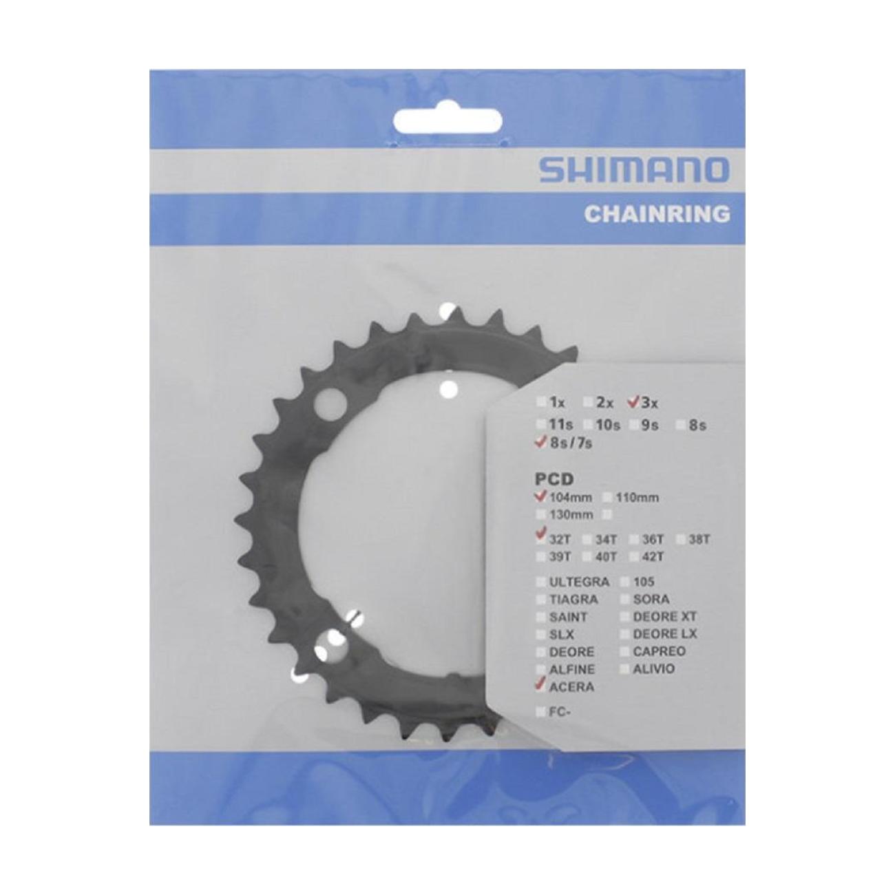 E-shop SHIMANO prevodník - CHAINRING M361 32 - čierna