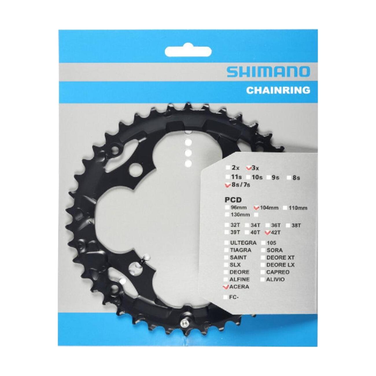 E-shop SHIMANO prevodník - ACERA M361 42 - čierna