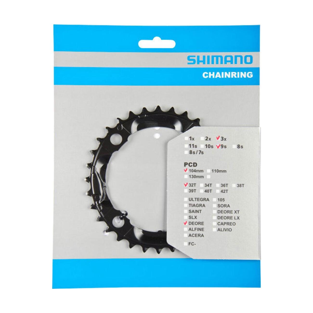 
                SHIMANO prevodník - DEORE M590 32 - čierna
            